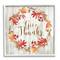 Stupell Industries Give Thanks Autumnal Wreath Framed Giclee Art